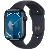 Apple Watch Series 9, 45 мм, корпус из алюминия цвета «тёмная ночь», спортивный ремешок цвета «тёмная ночь», размер M/L